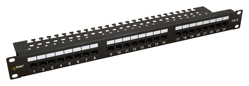 PULSAR patch panel RP-U24V6, 19"/1U, 24-port, UTP Cat 6 4 PULSAR patch panel RP-U24V6, 19"/1U, 24-port, UTP Cat 6 - Image 2