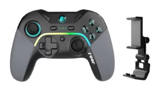 ROAR ασύρματο gamepad RR-0022, Switch/PC/iOS/Android, Bluetooth, μαύρο 1