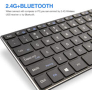 RIITEK ασύρματο πληκτρολόγιο RT721 με touchpad, Bluetooth & 2.4GHz 2