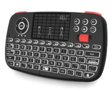 RIITEK ασύρματο mini πληκτρολόγιο i4, backlit, Bluetooth & 2.4GHz, μαύρο