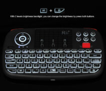 RIITEK ασύρματο mini πληκτρολόγιο i4, backlit, Bluetooth & 2.4GHz, μαύρο 15 RIITEK ασύρματο mini πληκτρολόγιο i4, backlit, Bluetooth & 2.4GHz, μαύρο 6