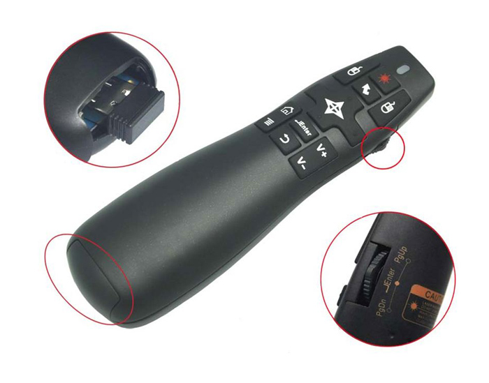 RIITEK τηλεχειριστήριο παρουσιάσεων Mini R900 με laser & air mouse 5 RIITEK τηλεχειριστήριο παρουσιάσεων Mini R900 με laser & air mouse - Image 3