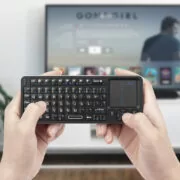 RIITEK ασύρματο mini πληκτρολόγιο K06, backlit, Bluetooth/2.4GHz, μαύρο 3