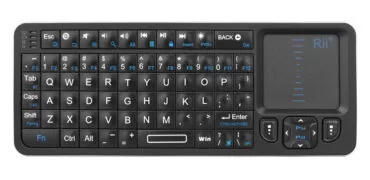 RIITEK ασύρματο mini πληκτρολόγιο K06, backlit, Bluetooth/2.4GHz, μαύρο 1