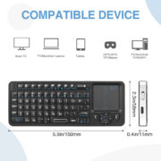 RIITEK ασύρματο mini πληκτρολόγιο K06, backlit, Bluetooth/2.4GHz, μαύρο 16 RIITEK ασύρματο mini πληκτρολόγιο K06, backlit, Bluetooth/2.4GHz, μαύρο 7