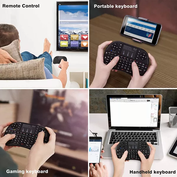 RIITEK ασύρματο πληκτρολόγιο Mini i8+ με touchpad, backlit, 2.4GHz 4 RIITEK ασύρματο πληκτρολόγιο Mini i8+ με touchpad, backlit, 2.4GHz - Image 2