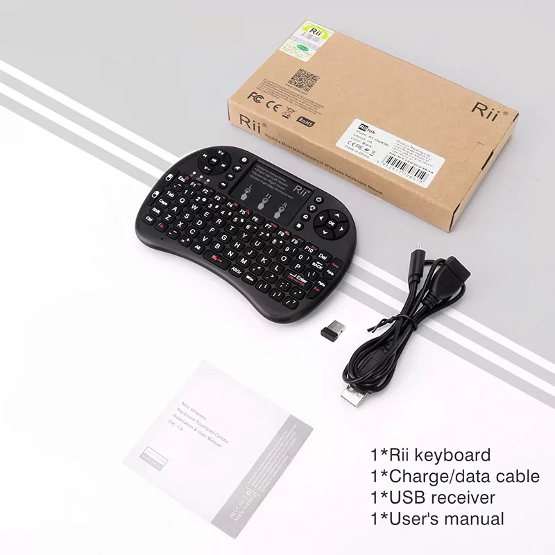 RIITEK ασύρματο πληκτρολόγιο Mini i8+ με touchpad, backlit, 2.4GHz 9 RIITEK ασύρματο πληκτρολόγιο Mini i8+ με touchpad, backlit, 2.4GHz - Image 7