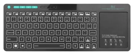 RIITEK ασύρματο πληκτρολόγιο Mini K18S με touchpad, RGB backlit, 2.4GHz & Bluetooth 1 RIITEK ασύρματο πληκτρολόγιο Mini K18S με touchpad, RGB backlit, 2.4GHz & Bluetooth