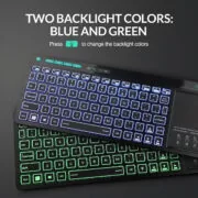 RIITEK ασύρματο πληκτρολόγιο Mini K18S με touchpad, RGB backlit, 2.4GHz & Bluetooth 2