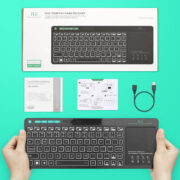 RIITEK ασύρματο πληκτρολόγιο Mini K18S με touchpad, RGB backlit, 2.4GHz & Bluetooth 15 RIITEK ασύρματο πληκτρολόγιο Mini K18S με touchpad, RGB backlit, 2.4GHz & Bluetooth 7
