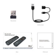 RIITEK τηλεχειριστήριο Mini i25 με πληκτρολόγιο & air mouse, 2.4GHz 4