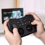 RIITEK ασύρματο gamepad & πληκτρολόγιο RK707, backlit, 2.4GHz, μαύρο 2