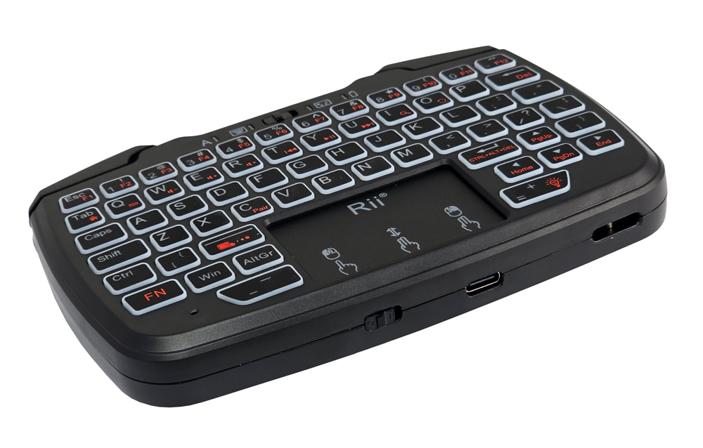 RIITEK ασύρματο gamepad & πληκτρολόγιο RK707, backlit, 2.4GHz, μαύρο 6 RIITEK ασύρματο gamepad & πληκτρολόγιο RK707, backlit, 2.4GHz, μαύρο - Image 4