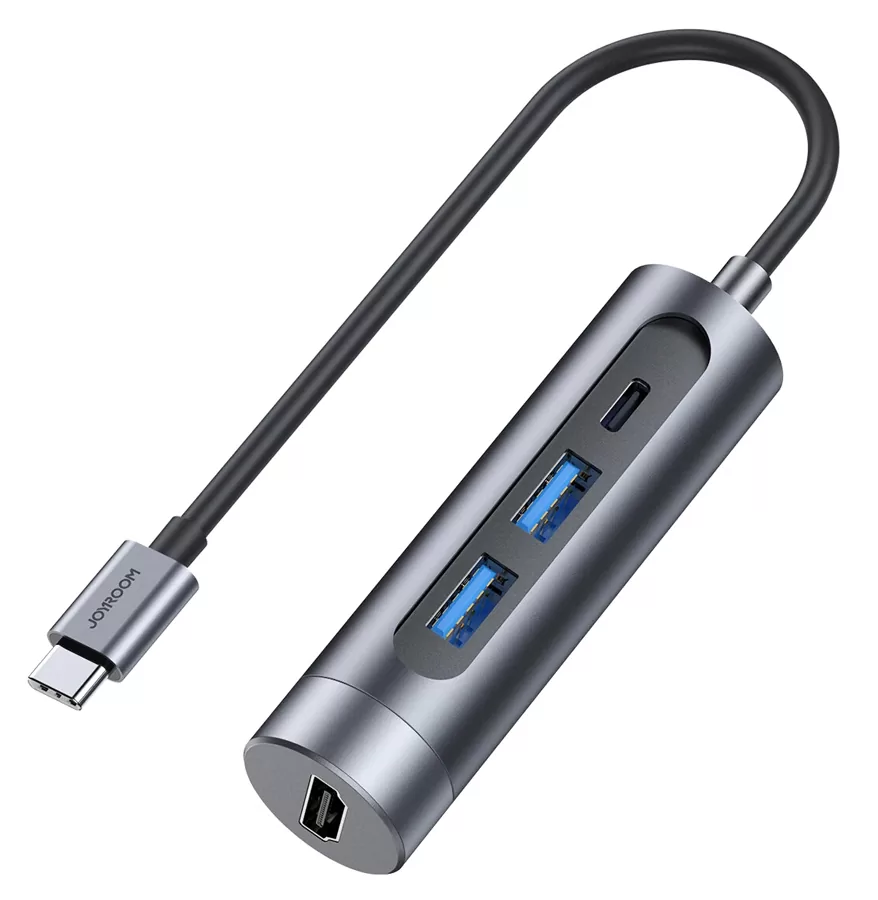 JOYROOM docking station S-H113-DG, 4 θυρών, USB-C, 100W PD, 4K, γκρι 3 JOYROOM docking station S-H113-DG, 4 θυρών, USB-C, 100W PD, 4K, γκρι