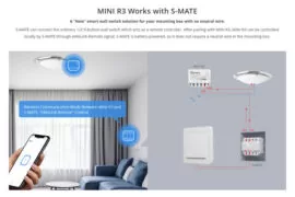 SONOFF smart διακόπτης S-MATE, 3 κανάλια, 16A, λευκός 4