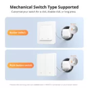 SONOFF smart διακόπτης S-MATE2, 3 κανάλια, μπαταρίας, λευκός 7