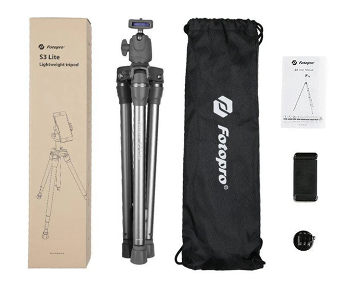 FOTOPRO τρίποδο φωτογράφισης S3 Lite, πτυσσόμενο έως 127cm, έως 2.5kg, γκρι 8 FOTOPRO τρίποδο φωτογράφισης S3 Lite, πτυσσόμενο έως 127cm, έως 2.5kg, γκρι - Image 6