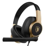 SADES gaming headset UPOWER, 3.5mm σύνδεση, 40mm, μαύρο/χρυσό 1
