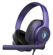 SADES gaming headset UPOWER, 3.5mm σύνδεση, 40mm, μωβ 2 SADES gaming headset UPOWER, 3.5mm σύνδεση, 40mm, μωβ 1