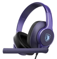 SADES gaming headset UPOWER, 3.5mm σύνδεση, 40mm, μωβ