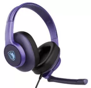 SADES gaming headset UPOWER, 3.5mm σύνδεση, 40mm, μωβ 5