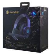 SADES gaming headset UPOWER, 3.5mm σύνδεση, 40mm, μωβ 7