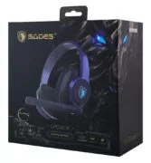 SADES gaming headset UPOWER, 3.5mm σύνδεση, 40mm, μωβ 7