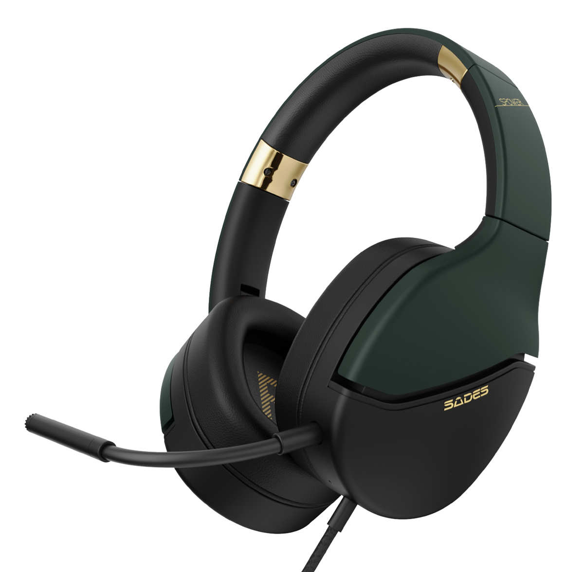SADES gaming headset SPOWER, 3.5mm σύνδεση, 40mm, multi-platform, μαύρο/πράσινο 3 SADES gaming headset SPOWER, 3.5mm σύνδεση, 40mm, multi-platform, μαύρο/πράσινο