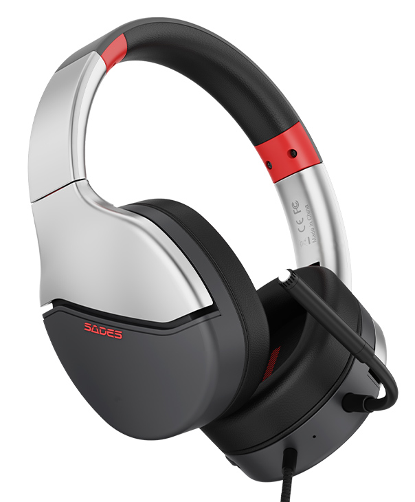 SADES gaming headset SPOWER, 3.5mm σύνδεση, 40mm, multi-platform, ασημί 7 SADES gaming headset SPOWER, 3.5mm σύνδεση, 40mm, multi-platform, ασημί - Image 5