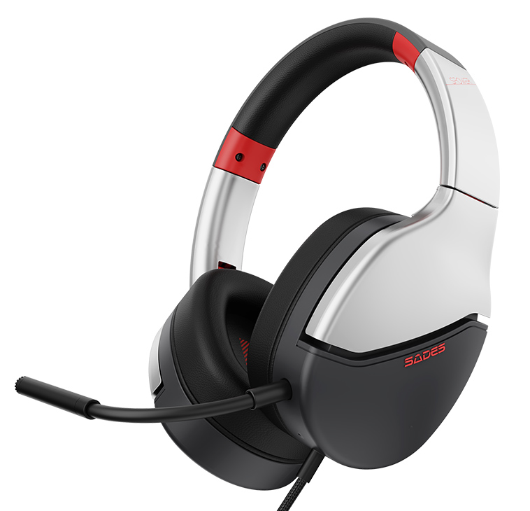 SADES gaming headset SPOWER, 3.5mm σύνδεση, 40mm, multi-platform, ασημί 3 SADES gaming headset SPOWER, 3.5mm σύνδεση, 40mm, multi-platform, ασημί