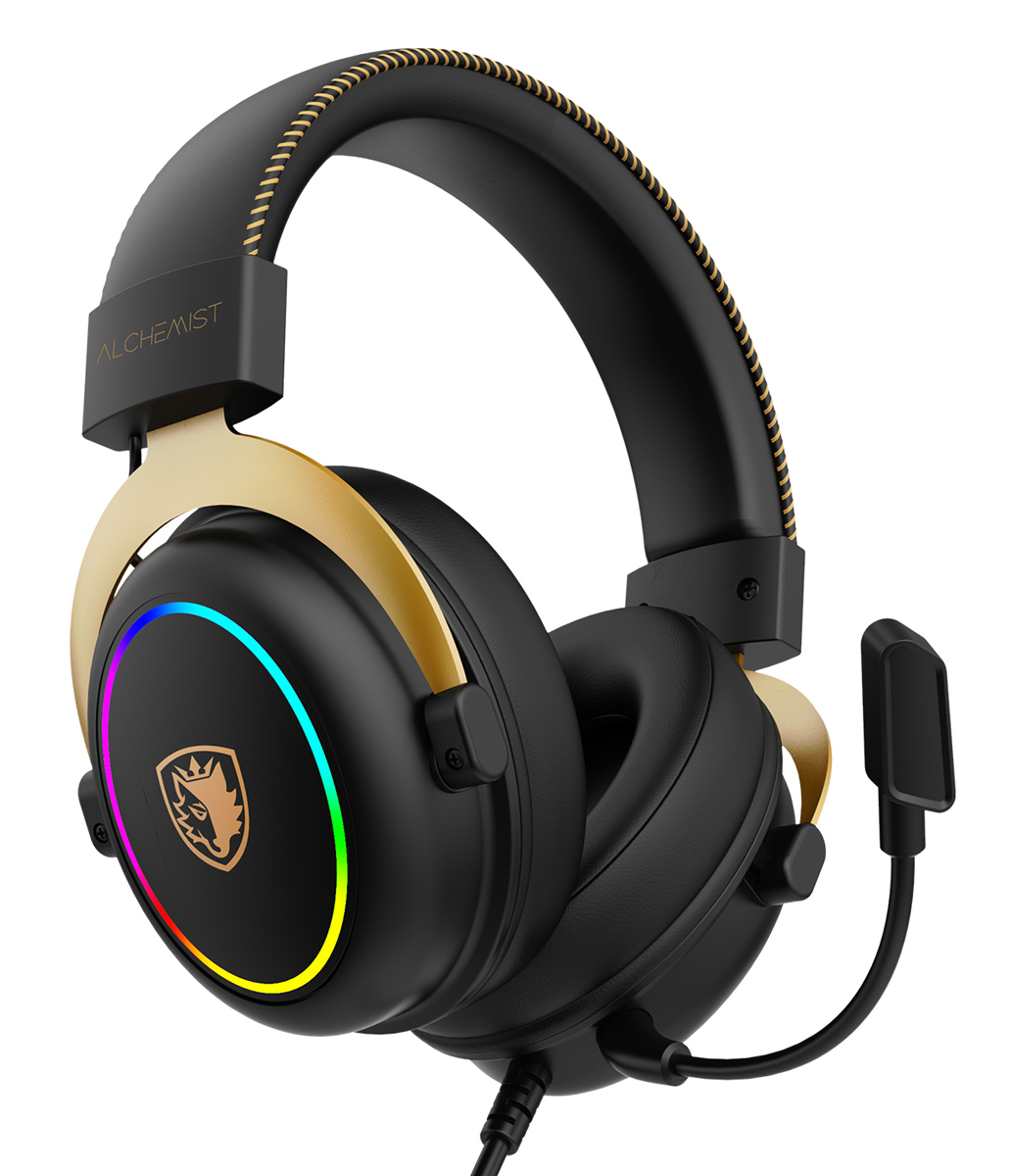 SADES gaming headset Alchemist, USB σύνδεση, 50mm, V7.1 surround, ENC, RGB, multi-platform, μαύρο 7 SADES gaming headset Alchemist, USB σύνδεση, 50mm, V7.1 surround, ENC, RGB, multi-platform, μαύρο - Image 5