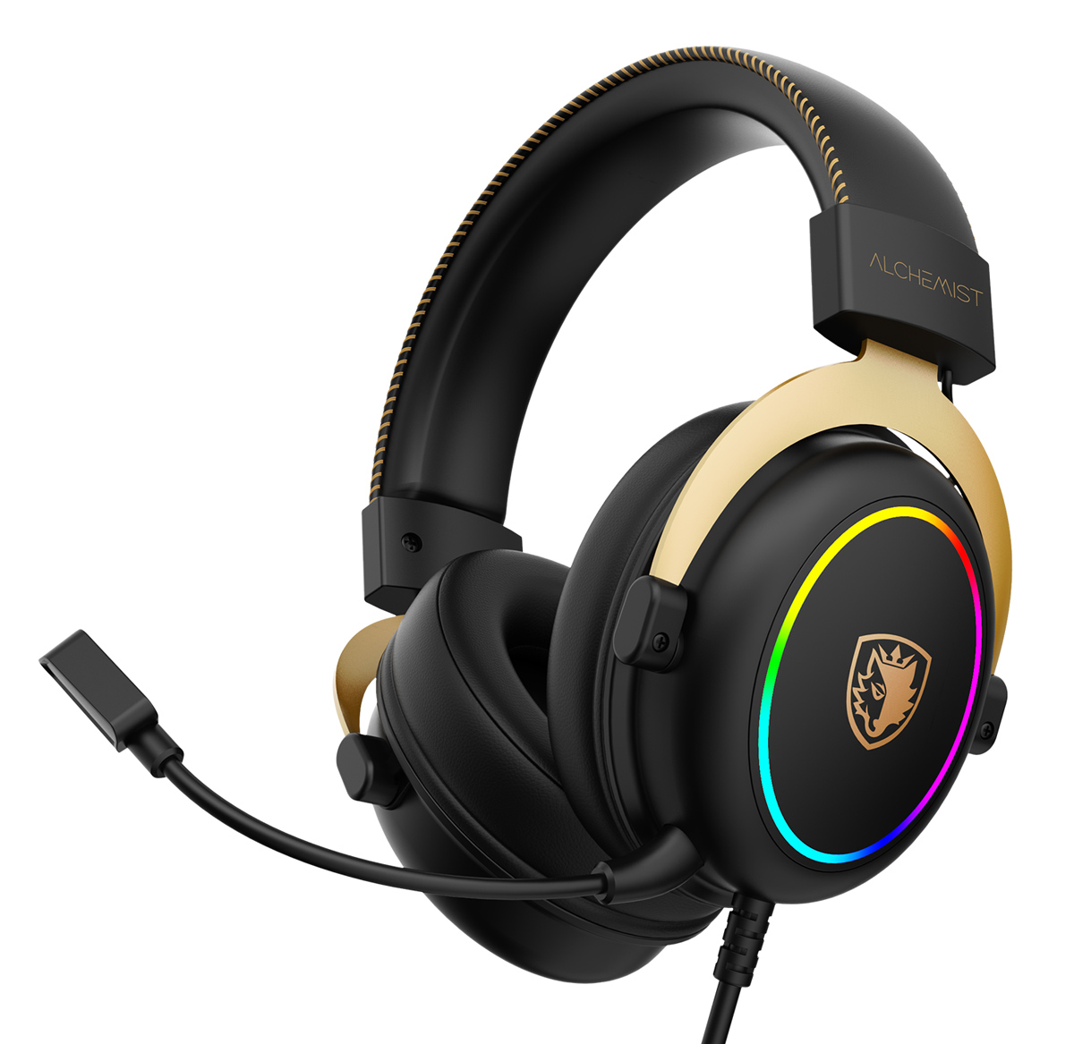 SADES gaming headset Alchemist, USB σύνδεση, 50mm, V7.1 surround, ENC, RGB, multi-platform, μαύρο 3 SADES gaming headset Alchemist, USB σύνδεση, 50mm, V7.1 surround, ENC, RGB, multi-platform, μαύρο