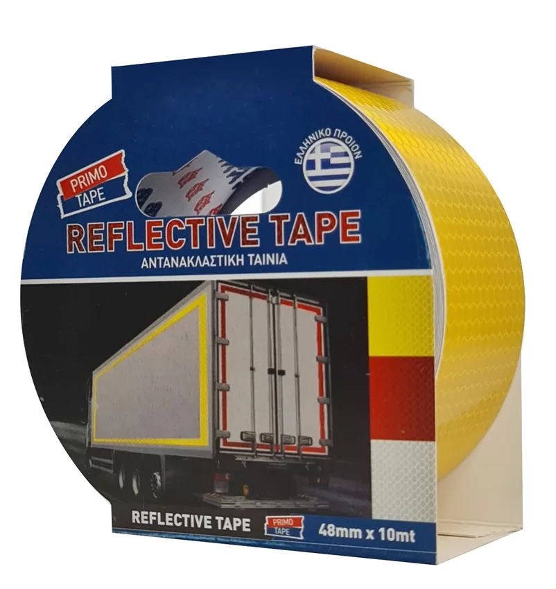 PRIMO TAPE αντανακλαστική ταινία SEL-024, 48mm x 10m, κίτρινη 3 PRIMO TAPE αντανακλαστική ταινία SEL-024, 48mm x 10m, κίτρινη
