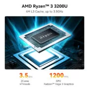 BEELINK mini PC SER3, AMD 3200U, 16GB, 500GB M.2, Windows 11 Pro 5