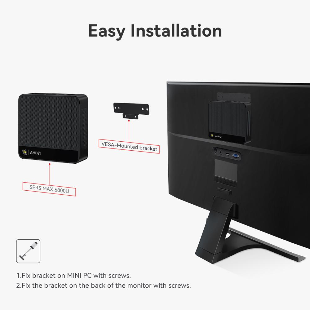 BEELINK mini PC SER5 Max, AMD 7735HS, 24GB, 500GB M.2, Windows 11 Pro 6 BEELINK mini PC SER5 Max, AMD 7735HS, 24GB, 500GB M.2, Windows 11 Pro - Image 4