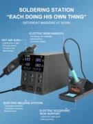 SUGON σταθμός συγκόλλησης 212 με κολλητήρι & air gun, 760W, 200-450 °C 3