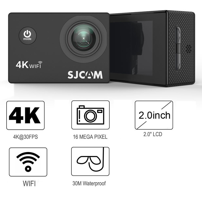 SJCAM Action Cam SJ4000 Air, 4K, 16MP, WiFi, 2" LCD, αδιάβροχη, μαύρη 4 SJCAM Action Cam SJ4000 Air, 4K, 16MP, WiFi, 2" LCD, αδιάβροχη, μαύρη - Image 2