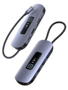 USAMS docking station US-SJ643, 8 θυρών, USB-C, 4K, 100W PD, LAN, γκρι 1