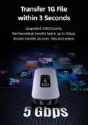 USAMS docking station US-SJ643, 8 θυρών, USB-C, 4K, 100W PD, LAN, γκρι 13 USAMS docking station US-SJ643, 8 θυρών, USB-C, 4K, 100W PD, LAN, γκρι 3