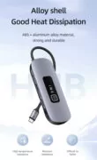 USAMS docking station US-SJ643, 8 θυρών, USB-C, 4K, 100W PD, LAN, γκρι 17 USAMS docking station US-SJ643, 8 θυρών, USB-C, 4K, 100W PD, LAN, γκρι 7