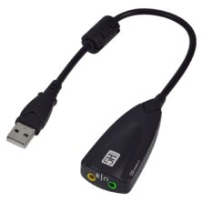 SLOT-021 Εξωτερική Κάρτα Ήχου USB 7.1 Surround με Μικρόφωνο και Ακουστικά