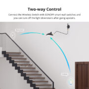 SONOFF smart διακόπτης SNZB-01P, μπαταρίας, Zigbee 3