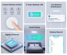 SONOFF smart διακόπτης SNZB-01P, μπαταρίας, Zigbee 22 SONOFF smart διακόπτης SNZB-01P, μπαταρίας, Zigbee 7