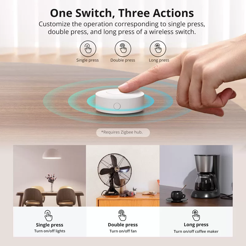 SONOFF smart διακόπτης SNZB-01P, μπαταρίας, Zigbee 13 SONOFF smart διακόπτης SNZB-01P, μπαταρίας, Zigbee - Image 11