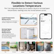 SONOFF smart θερμόμετρο SNZB-02LD, έως 115 °C, ZigBee 3.0, λευκό 17 SONOFF smart θερμόμετρο SNZB-02LD, έως 115 °C, ZigBee 3.0, λευκό 6