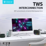 CELEBRAT φορητό ηχείο SP-21, 5W, Bluetooth, 1200mAh, μαύρο 9 CELEBRAT φορητό ηχείο SP-21, 5W, Bluetooth, 1200mAh, μαύρο 3