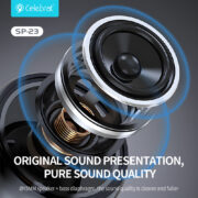 CELEBRAT φορητό ηχείο SP-23, 5W, Bluetooth, 1200mAh, μαύρο 13 CELEBRAT φορητό ηχείο SP-23, 5W, Bluetooth, 1200mAh, μαύρο 5