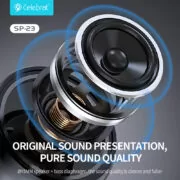 CELEBRAT φορητό ηχείο SP-23, 5W, Bluetooth, 1200mAh, μαύρο 5