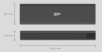 SILICON POWER θήκη για M.2 PCIe NVMe/SATA SSD PD60, tool free, 10Gbps, μαύρη 5