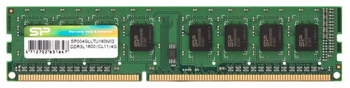 SILICON POWER μνήμη DDR3L UDIMM SP004GLLTU160N02, 4GB, 1600MHz, CL11 1